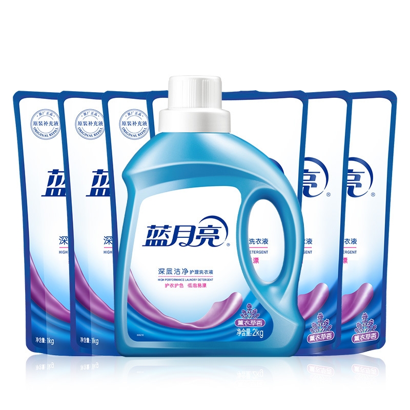 蓝月亮(洁净洗衣组合:薰洁2kg+薰洁袋1kg×6)×1