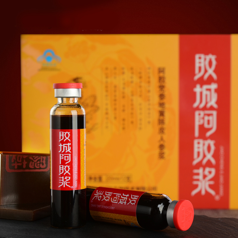 JIAO CHENG东阿胶城阿胶浆 山东阿胶口服液ejiao阿胶浆20ml*12支530g