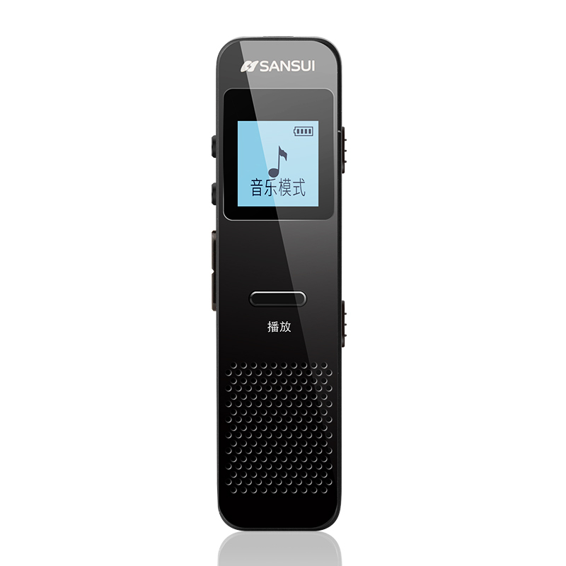 山水（SANSUI）录音笔 H-601 16G 高清降噪 学习/会议采访取证录音 MP3播放器 黑色
