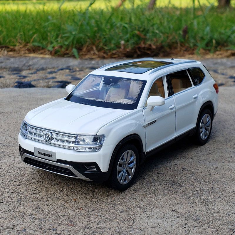 132大众途昂suv越野合金汽车模型原厂仿真金属车模摆件声光玩具黑色