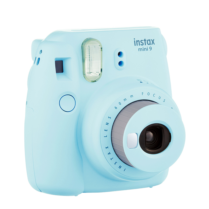 富士(FUJIFILM)INSTAX 拍立得 相机 一次成像相机 mini9 冰霜蓝色套装 胶片相机 含10张胶片
