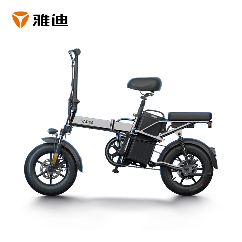 雅迪yadeaf4折叠电动自行车锂电成人男女超轻小型便携迷你助力代驾
