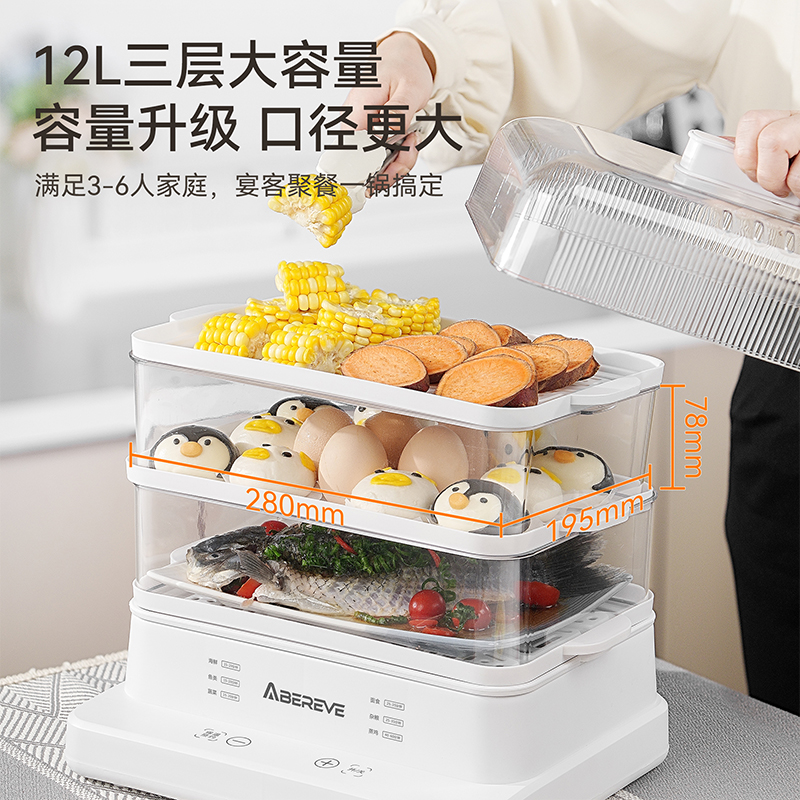 艾贝丽多功能电蒸锅 ABL-ZG247高清大图