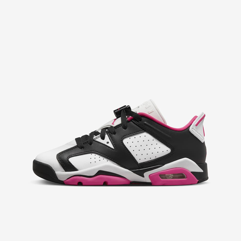 耐克Air Jordan 6 AJ6 白黑粉女子新款低帮复古篮球鞋768878-061