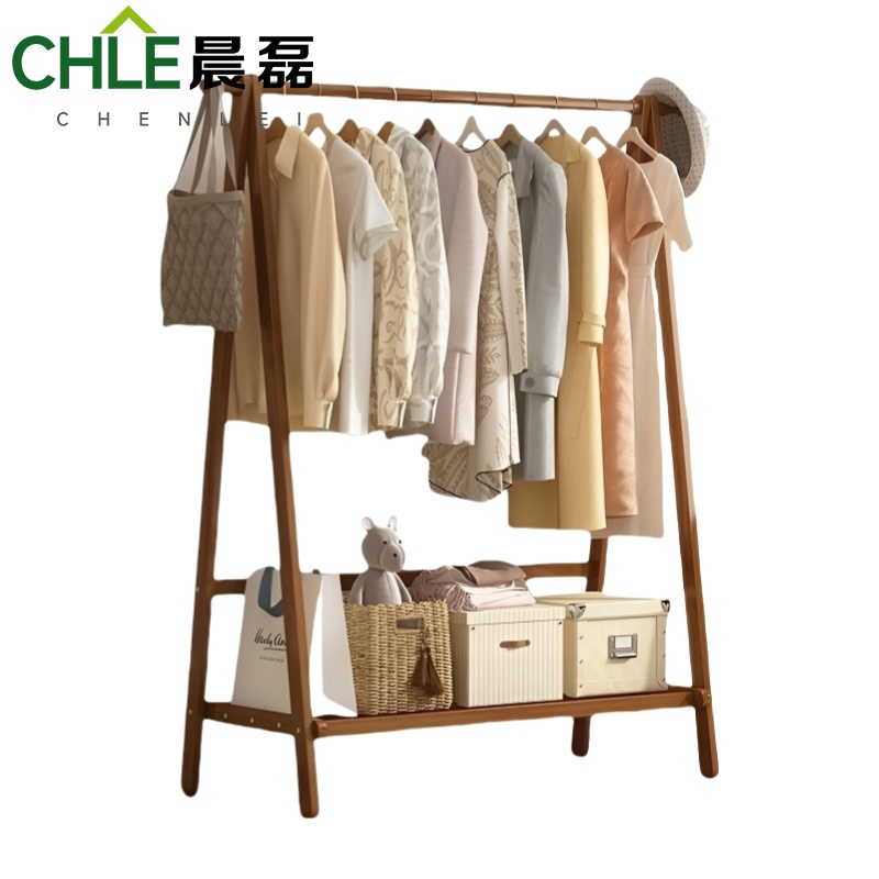 晨磊 衣帽架 茶色(100*46*145cm)个