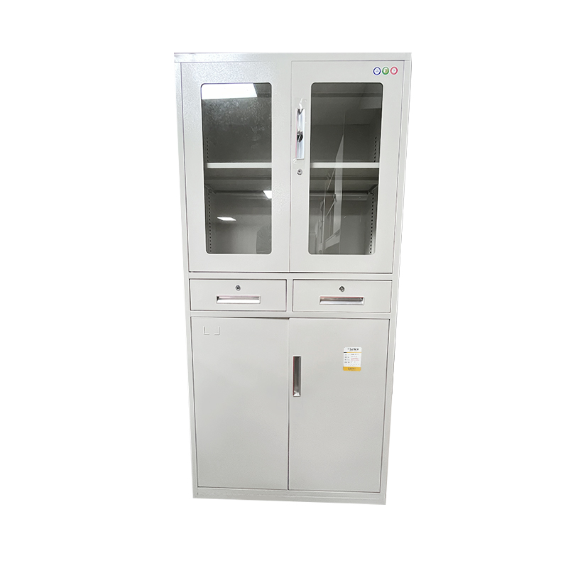 富莱斯宝 铁皮文件柜(中二斗)办公柜 1800*850*390mm /个高清大图