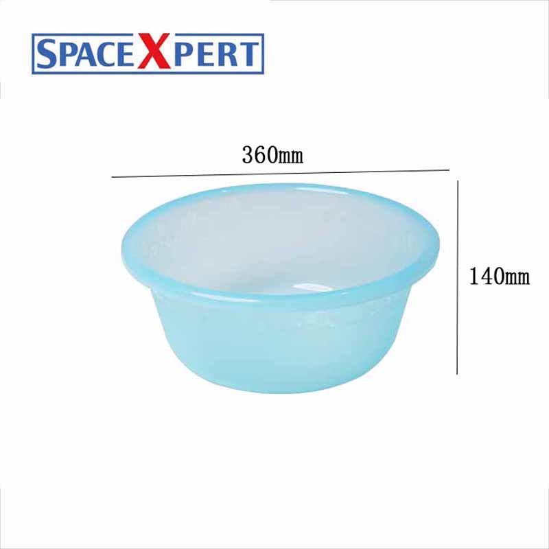 空間専門家(SPACEXPERT) 透花洗脸盆收纳盆透黄/透黑/透蓝 (直径36)高清大图