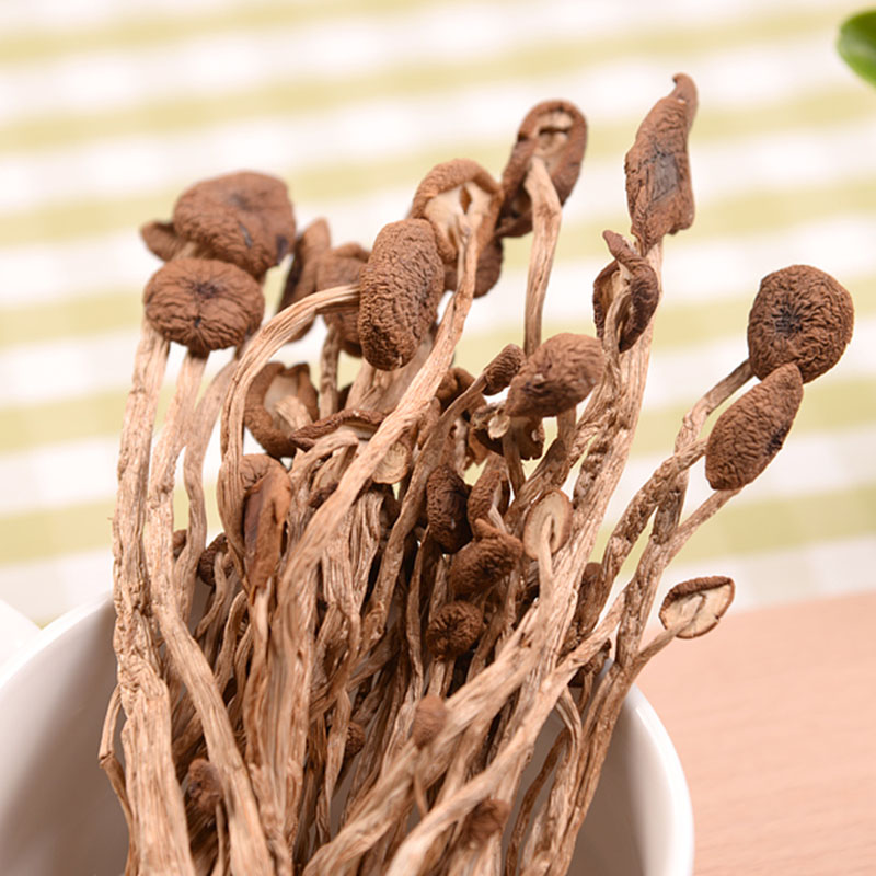 绿帝 茶树菇100g 鲜嫩 不开伞 食用菌菇 南北干货 火锅 煲汤食材高清大图