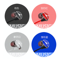 赛歌图 H5耳机有线入耳式耳麦音乐运动游戏吃鸡电脑手机iphone苹果vivo华为IQOO荣耀OPPO 蓝色 3.5接口