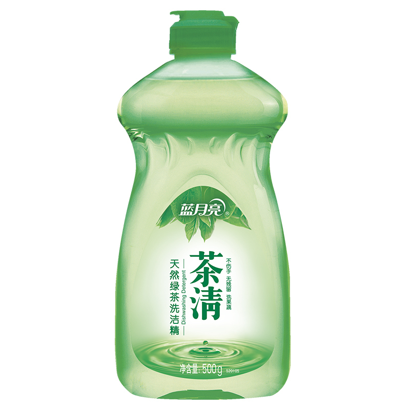 蓝月亮 500g*12 茶清天然绿茶洗洁精 12瓶/箱 一箱起订 一瓶价