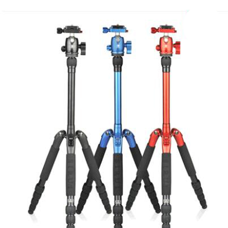 思锐SIRUI T-005SK+B-00R(红色)三脚架套装 便携微单迷你旅行专业单反相机三角架