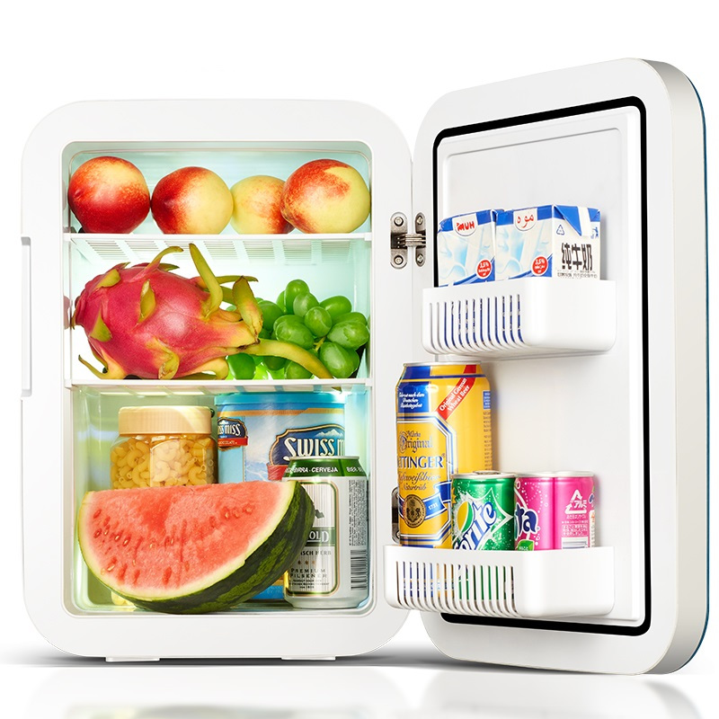 科敏KEMIN20L迷你型小冰箱车载冰箱便携租房学生宿舍制冷加热药品母乳冷藏保温箱 KM20L-双核数显版(灰色)