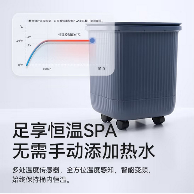 左点(ZDEER)泡脚桶全自动按摩指压足浴盆 家用洗脚盆电动加热恒温足疗高深桶男生女生礼物节日礼物高清大图