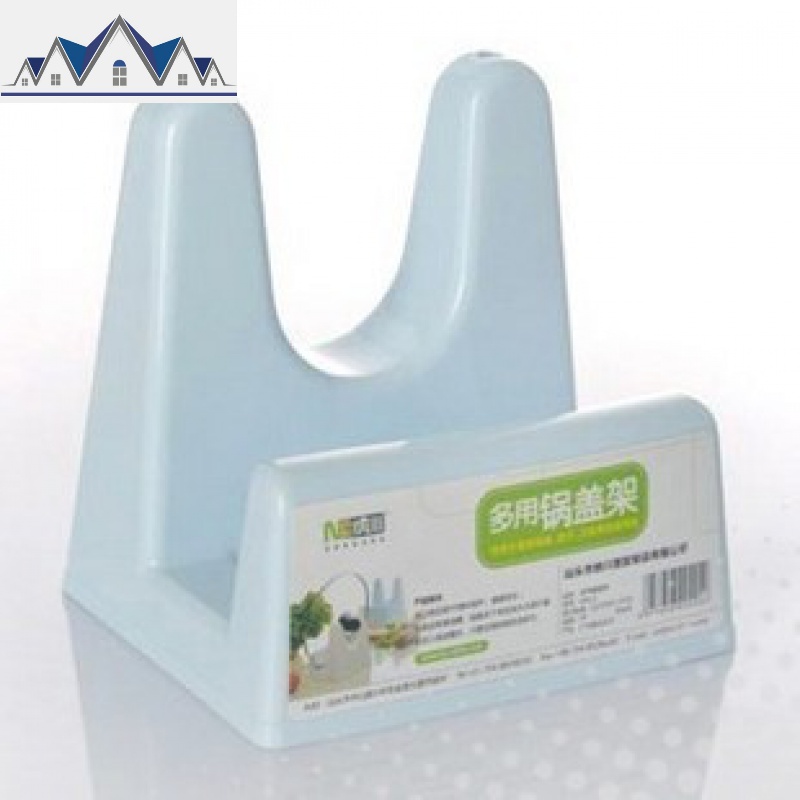 带接水盘锅盖架厨房小件塑料置锅架 厨房用品锅盖架 三维工匠收纳层架高清大图
