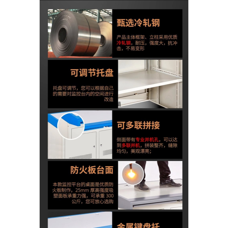 豫龙都 监控操作台 双联 台高清大图