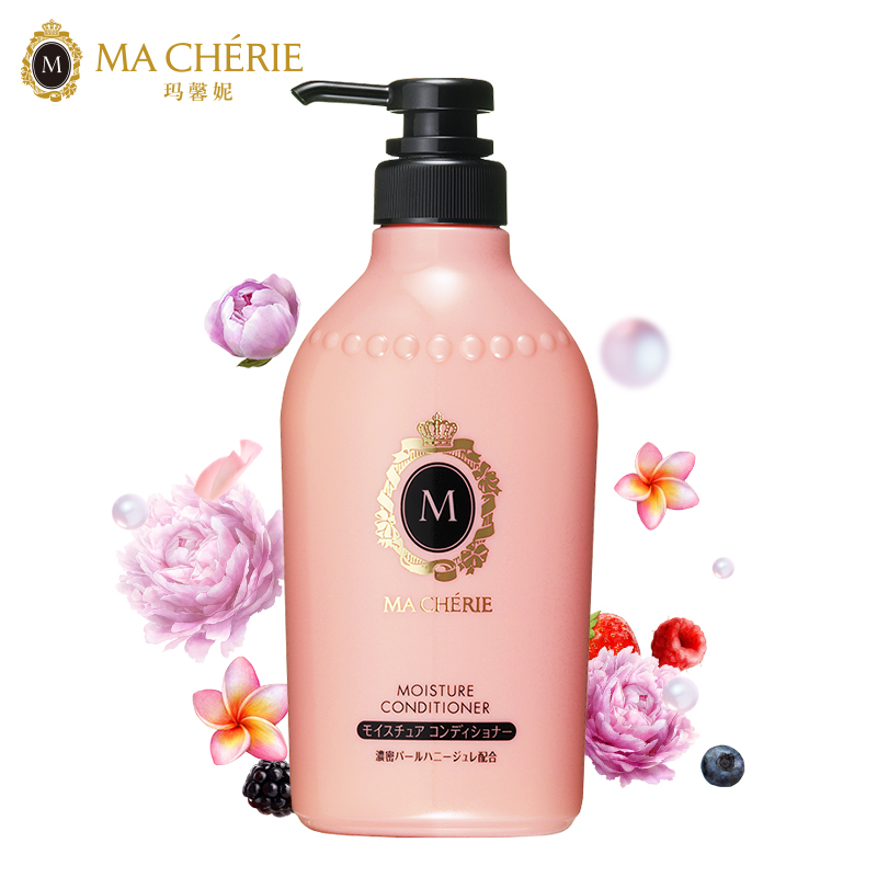 资生堂 玛馨妮(MA CHERIE)花语蜜润(滋养丝滑)护发素450ml(日本进口润发乳 丝丝顺滑 深层滋养)