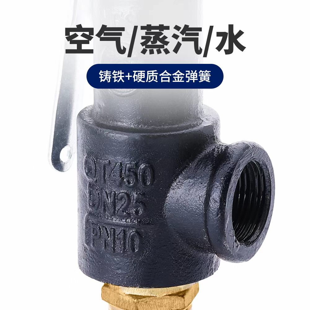 中锦科技 安全阀 弹簧式丝扣安全阀 A27W-16T DN20 个高清大图