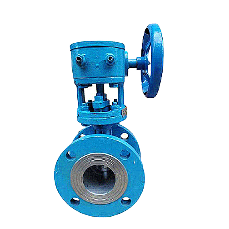 兴酉 铸钢涡轮硬密封法兰蝶阀 DN200 个高清大图