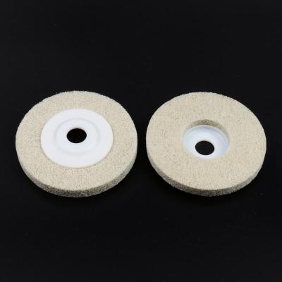 纤维轮尼龙轮抛光片100角磨机磨光片打磨片金属不锈钢拉丝抛光轮5片