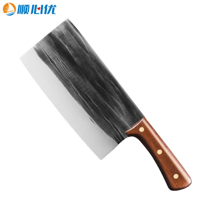 顺心优 不锈钢锻打菜刀 切片刀/把高清大图