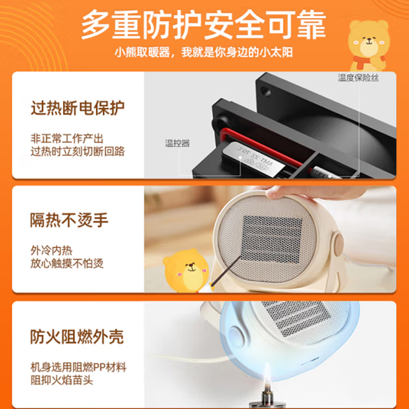 小熊 取暖器 C05A1高清大图