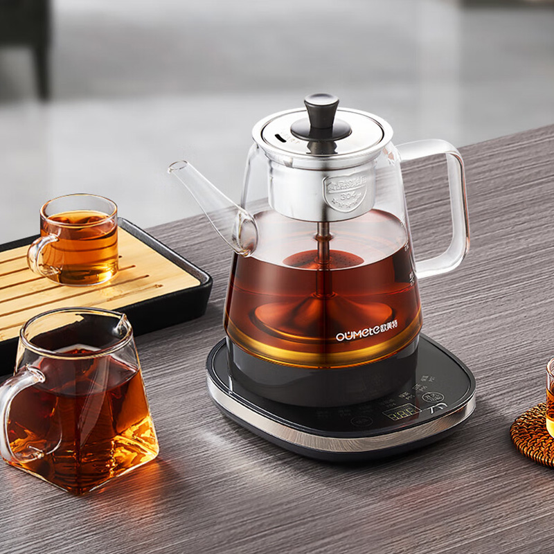 欧美特煮茶器1L温喷淋式蒸汽茶壶养生壶OMT-PC1009高清大图