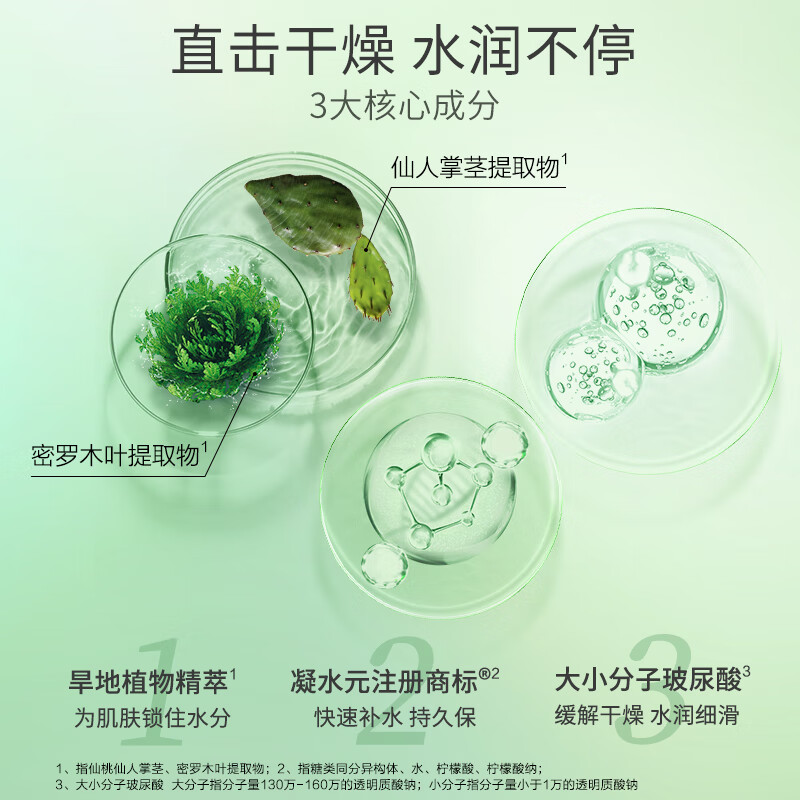 百雀羚(PECHOIN)套装礼盒水嫩倍现洁水霜眼部精华品质国货七夕礼物高清大图