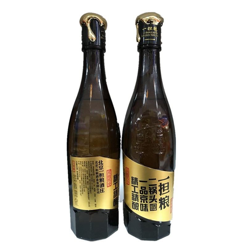 北京二锅头42度一担粮原味精品清香型粮食白酒480ml*12瓶