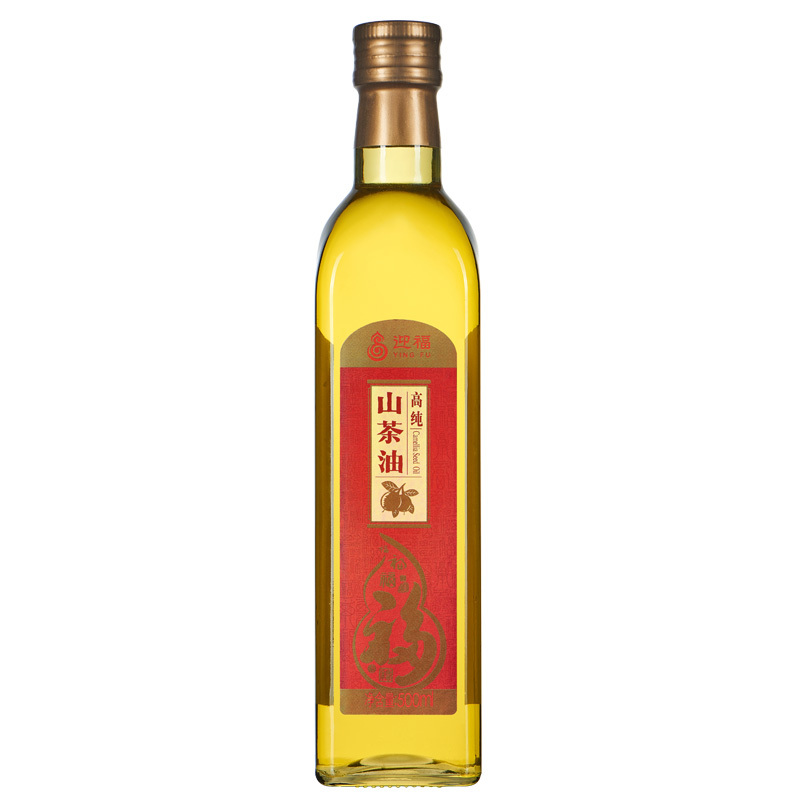 迎福高纯山茶油500ml*2礼盒 食用油植物油 冷压榨茶籽油 礼盒装