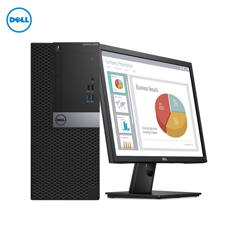 戴尔(DELL)Optiplex 3050MT19.5英寸台式电脑(奔腾G4560 4GB 500GB 集成显卡 黑色)