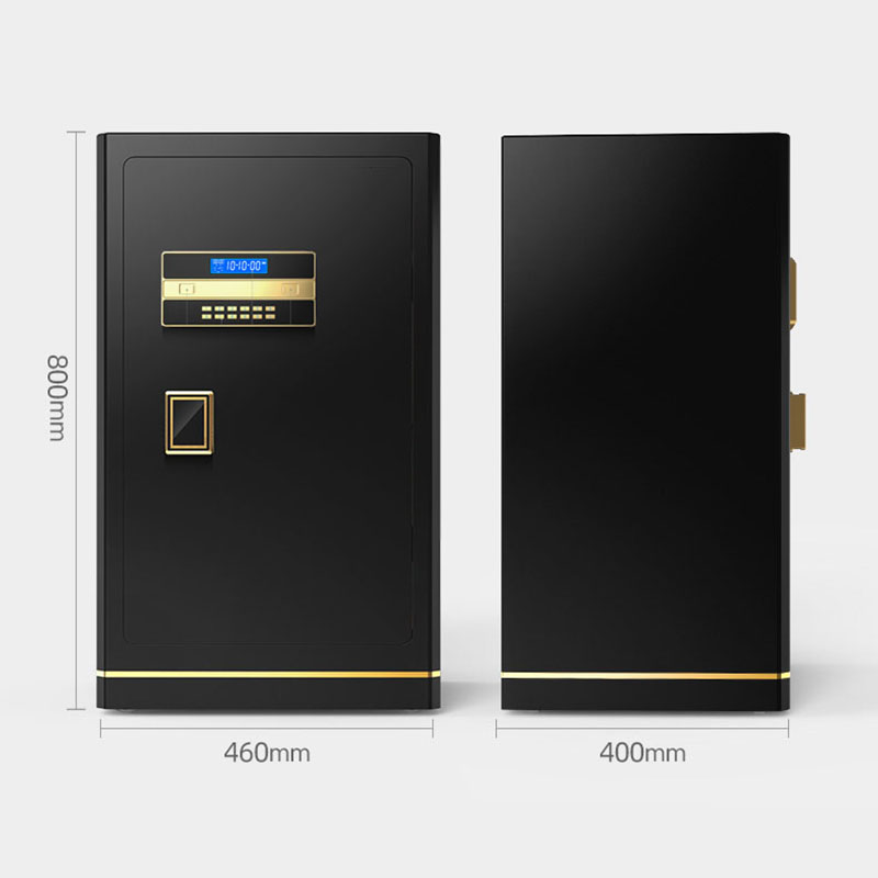 创世人 办公家具保险柜家用办公全钢双门防盗保密柜银行电子密码锁保险柜 单门80cm高清大图