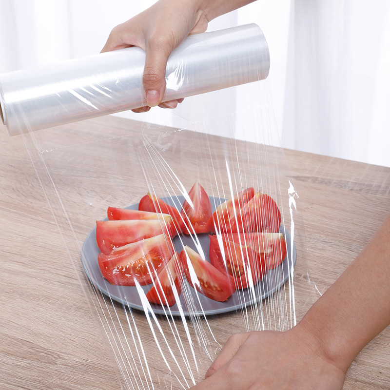 美丽雅 点断式家用冰箱保鲜食品用pe材质手撕保鲜膜30CM*150米高清大图