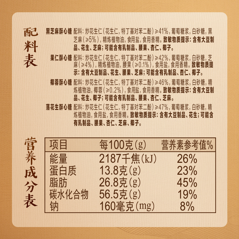 徐福记混合口味酥心糖袋装250g糖果花生酥糖结婚庆喜糖年货零食