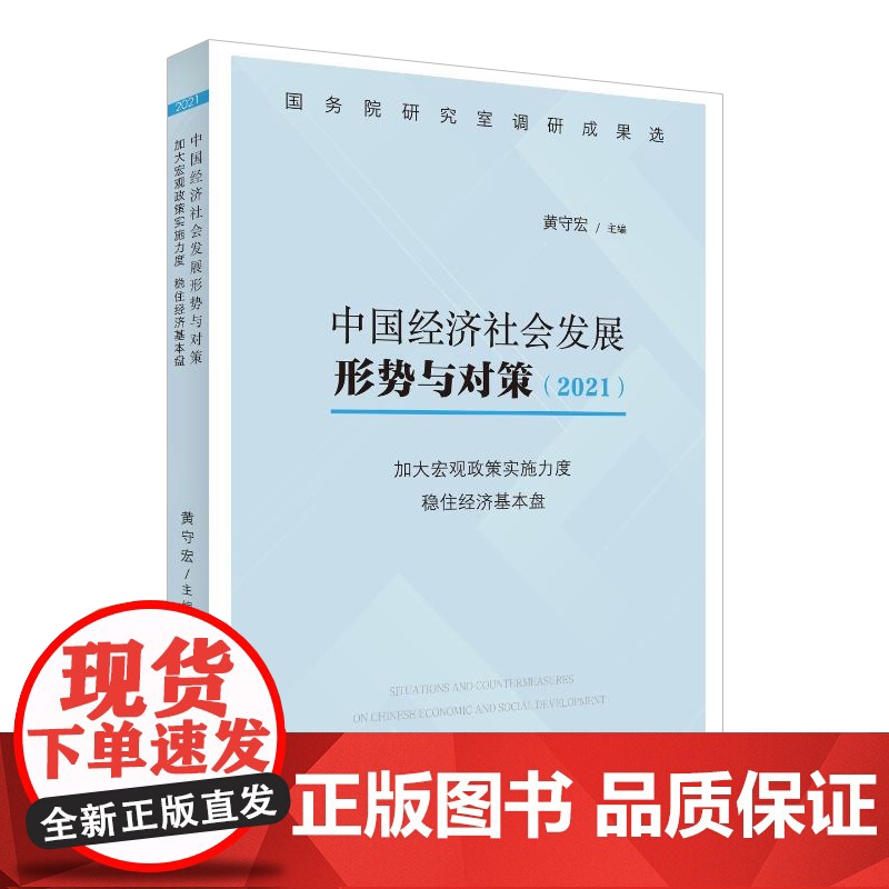 中国经济社会发展形势与对策(2021)加大宏观政策实施力度稳住经济基本盘 政策解读党政读物党建图书籍 中国言实出版社高清大图