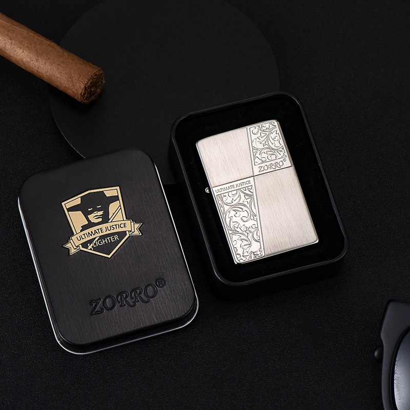 机乐堂(JOYROOM) 佐罗Z91770A 分色唐草镍 黄铜朗声煤油打火机