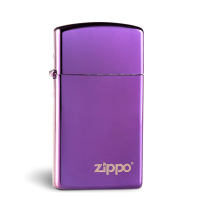 美国原装zippo正版打火机 28124zl纤巧紫冰标志 zpoo打火机正品专柜正品女士防风煤油火机