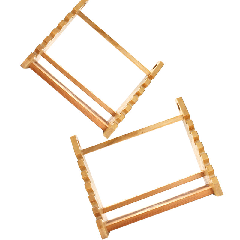 木质梯形移液管架 木质移液管架梯形吸管架实验室木制刻度吸管架子多