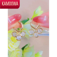 KAMIXIWA独特气质轻奢猫眼石耳环女2022年新款小众耳坠高级感耳饰时尚耳扣