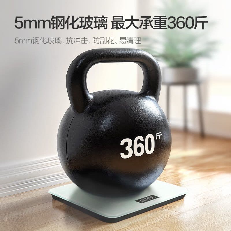 新安怡(AVENT)家庭健康智能体重秤LCD款/北极白BBL60383AE/93 带测温版智能体重秤图片