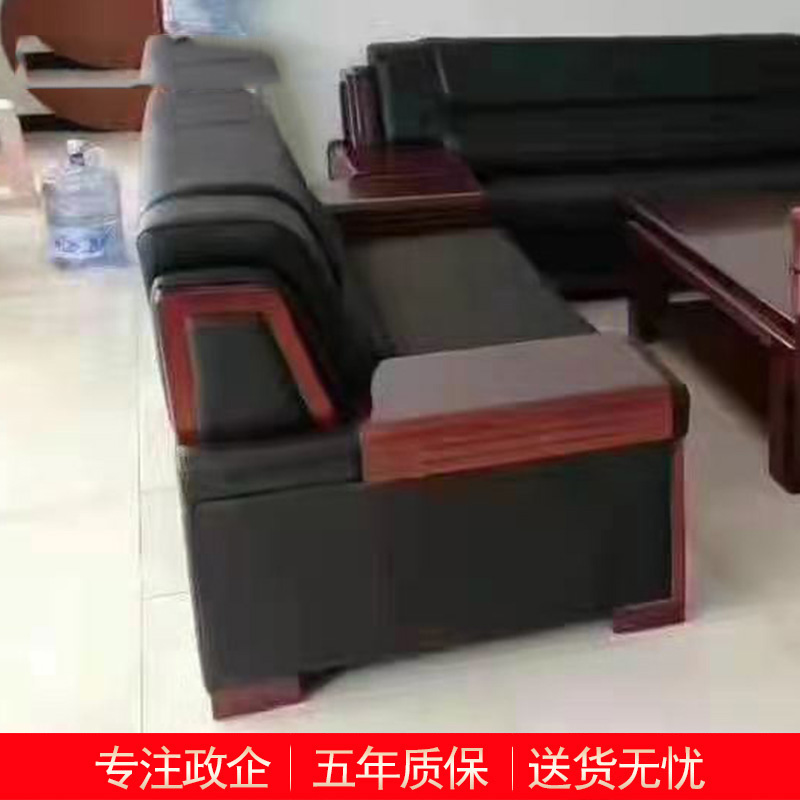匡大 沙发 接待沙发皮质沙发 KDT541高清大图