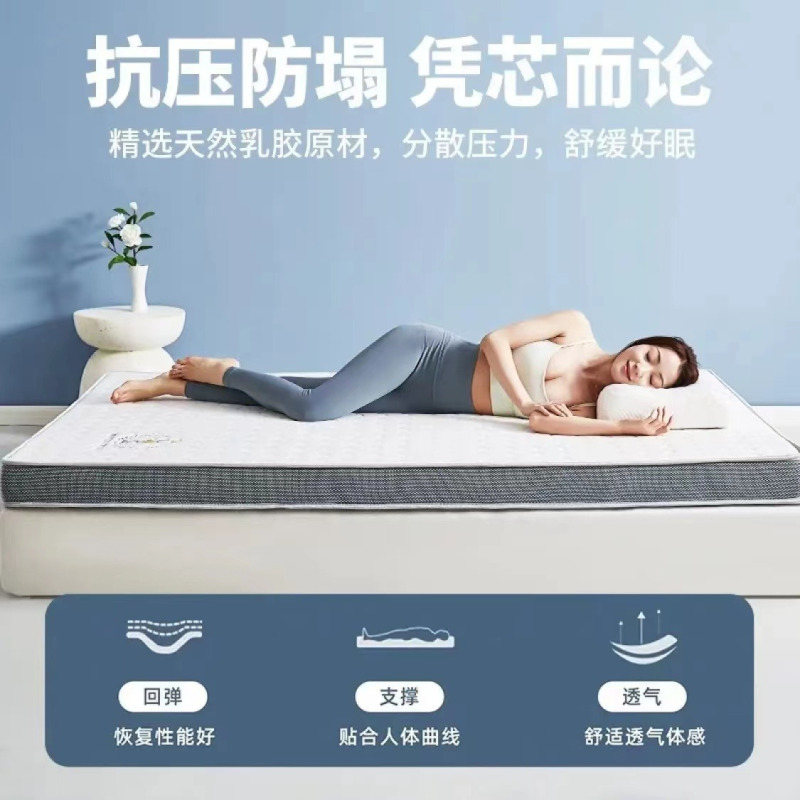南极人(NanJiren)家纺 乳胶床垫1.8米软垫家用加厚双人床榻榻米垫子租房专用海绵学生宿舍单人