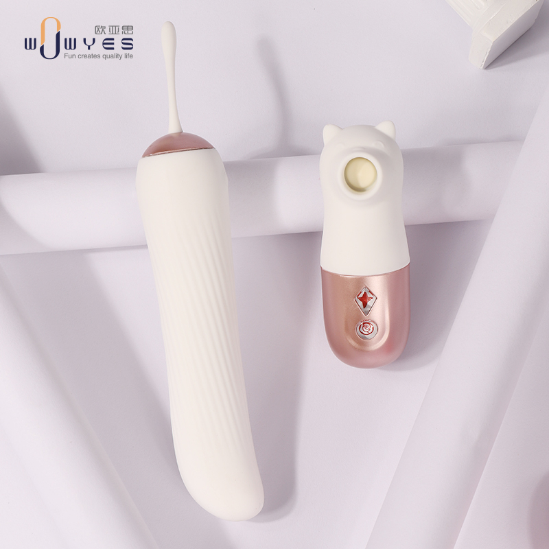 欧亚思WOWYES炮机爽逗豆吮吸震动棒脉冲伸缩冲击双头跳蛋加温变频女用自慰器成人情趣女性系列用品