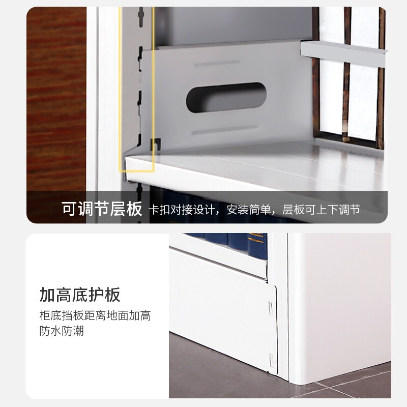 域赢钢制书架可调节架子学校图书馆书店书籍室阅览室双面书架资料货架一列三组六层高清大图