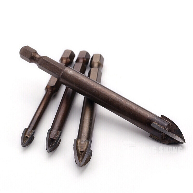 磁砖钻头多功能瓷砖陶瓷玻璃混凝土水泥墙壁手电钻三角合金钻头6mm8mm