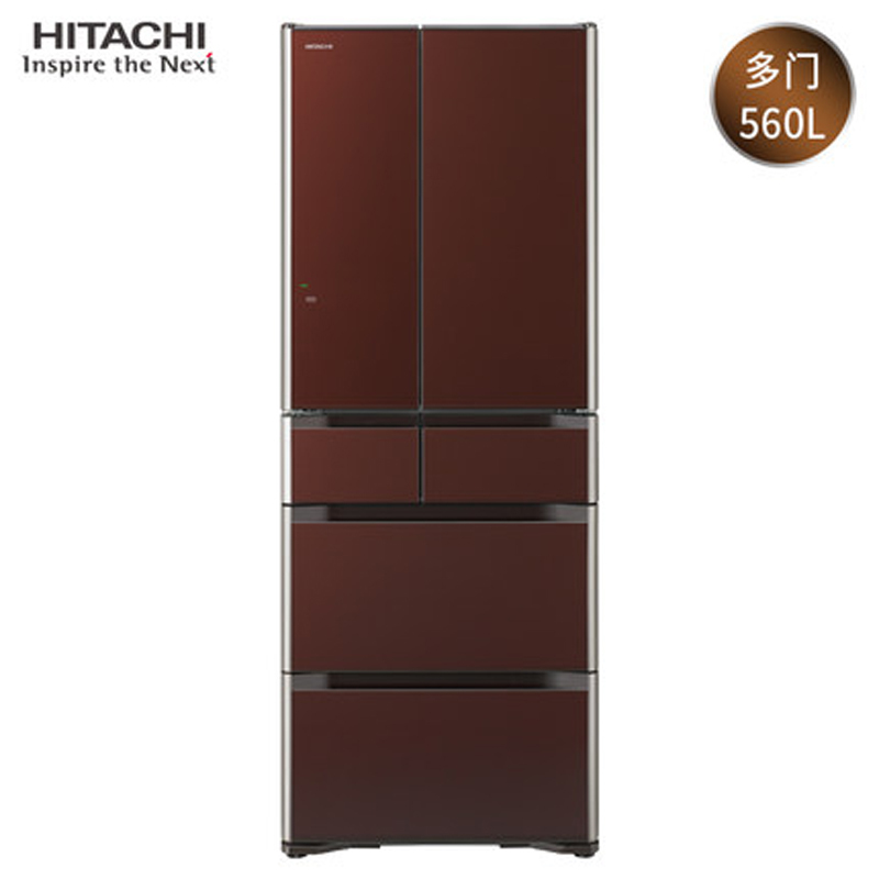 Hitachi/日立 R-G590GC日本整机进口电脑控温多门无霜风冷电冰箱-水晶黑