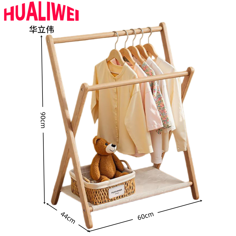 华立伟折叠衣帽架高清大图