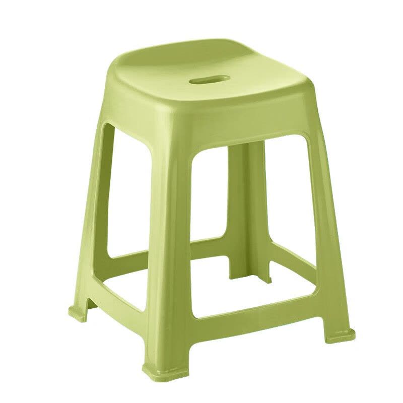 茶花(CHAHUA)其他日杂小件家用成人塑料防滑贝壳高凳109002绿色图片