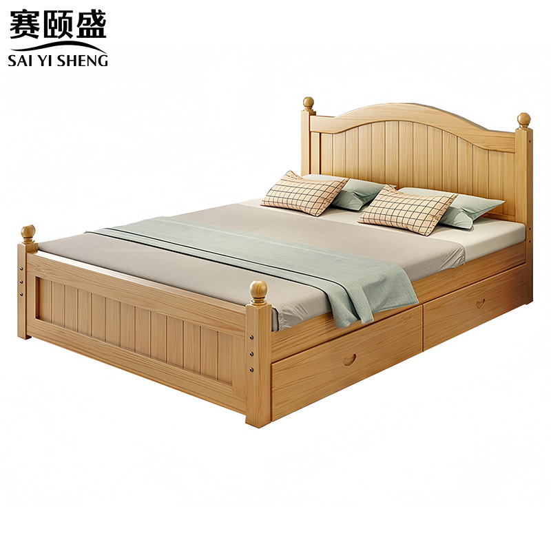 赛颐盛1.5米床+床垫1510*2120*500mm可储物套高清大图