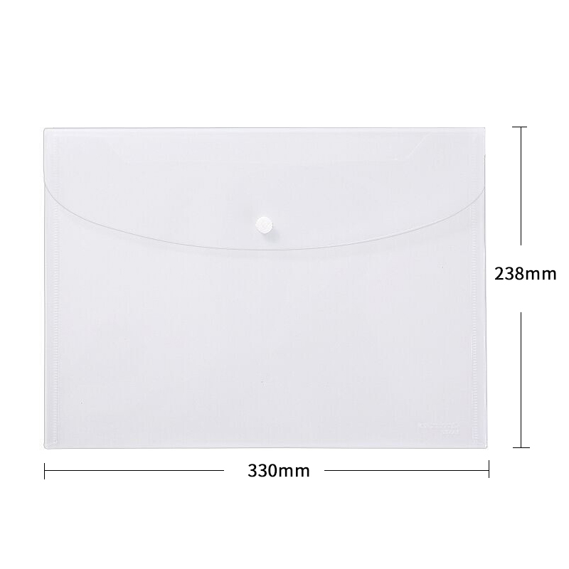 齐心(Comix) 10个装 A4透明文件袋 公文袋 资料袋 按扣档案袋 办公用品 拼单/凑单/团购 EA6000