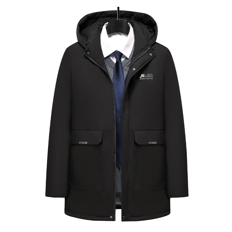 啄木鸟加棉加厚男士棉衣男款冬季商务休闲保暖棉服爸爸冬装外套高清大图